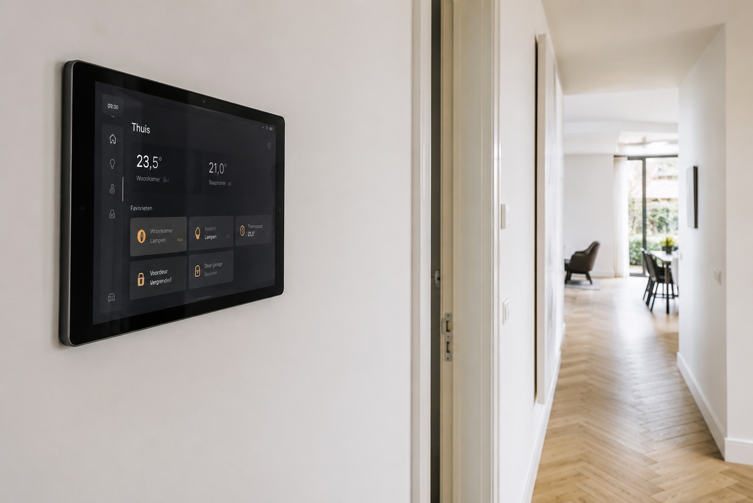 Home Assistant wallpanel — smart home bediening in de gang